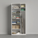 AKTION! NEU!!! SMARTBett Schrank Kleiderschrank 2-türig Tiefe 55  cm  Weiß