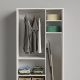 AKTION! NEU!!! SMARTBett Schrank Kleiderschrank 2-türig Tiefe 55  cm  Weiß