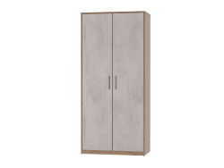SMARTBett wardrobe wardrobe 2 doors for the 160 wall bed in wild oak/concrete