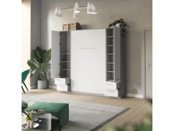 SMARTBett Wohnwand Set mit Schrankbett Standard 140x200...