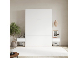SMARTBett Set 140-Schrankbett Vertikal CLASSIC mit 2 Nachtkonsolen