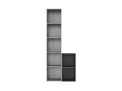 SMARTBett shelf + 2 cubes in different colors - Shelf Concrete + 2 Cubes Anthracite