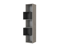 SMARTBett shelf + 2 cubes in different colors - Shelf Concrete + 2 Cubes Anthracite
