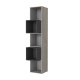 SMARTBett shelf + 2 cubes in different colors - Shelf Concrete + 2 Cubes Anthracite