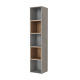 SMARTBett shelf + 2 cubes in different colors - Shelf Concrete + 2 Cubes Wild Oak