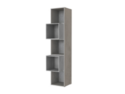 SMARTBett shelf + 2 cubes in different colors - Shelf Concrete + 2 Cubes Concrete