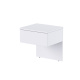 SMARTBett schwebende Nachtkonsole ( 40cm Tiefe) Weiss/Weiss