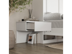 SMARTBett Set 160-Schrankbett Horizontal CLASSIC mit 2 Nachtkonsolen