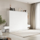 SMARTBett Set 160-Schrankbett Horizontal CLASSIC mit 2 Nachtkonsolen