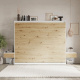 SMARTBett Set 160-Schrankbett Horizontal CLASSIC mit 2 Nachtkonsolen
