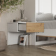 SMARTBett Set 160-Schrankbett Horizontal CLASSIC mit 2 Nachtkonsolen