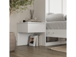 SMARTBett Set 140-Schrankbett Horizontal CLASSIC mit 2 Nachtkonsolen