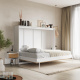 SMARTBett Set 140-Schrankbett Horizontal CLASSIC mit 2 Nachtkonsolen