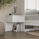 SMARTBett Set 140-Schrankbett Horizontal CLASSIC mit 2 Nachtkonsolen