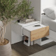 SMARTBett Set 140-Schrankbett Horizontal CLASSIC mit 2 Nachtkonsolen