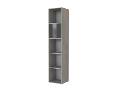 SMARTBett Regal + 1 Tür in verschiedenen Farben Regal Beton + 1 Tür Anthrazit Hochglanz