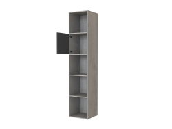 SMARTBett Regal + 1 Tür in verschiedenen Farben Regal Beton + 1 Tür Anthrazit Hochglanz