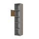 SMARTBett Shelf + 1 door in different colors - Shelf Concrete + 1 Door Wild Oak