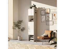 SMARTBett Regal + 3 Türen in verschiedenen Farben Regal Beton + 3 Türen Weiss Hochglanz