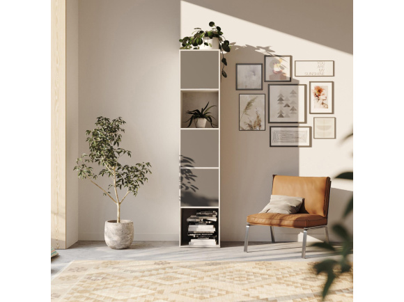 SMARTBett shelf + 3 doors in different colors