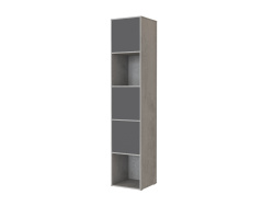 SMARTBett Shelf + 3 doors in different colors - Shelf Concrete + 3 Doors Anthracite