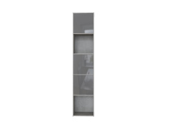 SMARTBett Shelf + 3 doors in different colors - Shelf Concrete + 3 Doors Anthracite High Gloss