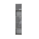 SMARTBett Shelf + 3 doors in different colors - Shelf Concrete + 3 Doors Anthracite High Gloss