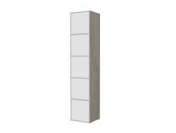 SMARTBett Regal + 5 Türen in verschiedenen Farben Regal Beton + 5 Türen Weiss