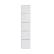 SMARTBett Shelf + 5 doors in different colors - Shelf Concrete + 5 Doors White High Gloss