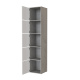 SMARTBett Shelf + 5 doors in different colors - Shelf Concrete + 5 Doors White High Gloss