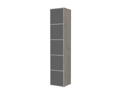 SMARTBett Shelf + 5 doors in different colors - Shelf Concrete + 5 Doors Anthracite