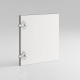 SMARTBett Shelf + 5 doors in different colors - Shelf Concrete + 5 Doors Anthracite High Gloss