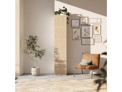 SMARTBett Shelf + 5 doors in different colors - Shelf Concrete + 5 Doors Wild Oak