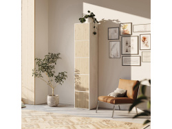 SMARTBett Shelf + 5 doors in different colors - Shelf Concrete + 5 Doors Wild Oak