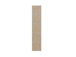 SMARTBett Shelf + 5 doors in different colors - Shelf Concrete + 5 Doors Wild Oak