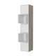 SMARTBett Shelf + 3 doors and 2 cubes in different colors - Shelf Concrete + 3 Doors and 2 Cubes White