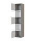 SMARTBett Shelf + 3 doors and 2 cubes in different colors - Shelf Concrete + 3 Doors and 2 Cubes White