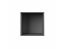 SMARTBett Shelf + 3 doors and 2 cubes in different colors - Shelf Concrete + 3 Doors and 2 Cubes Anthracite