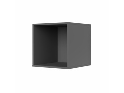 SMARTBett Shelf + 3 doors and 2 cubes in different colors - Shelf Concrete + 3 Doors and 2 Cubes Anthracite