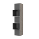 SMARTBett Shelf + 3 doors and 2 cubes in different colors - Shelf Concrete + 3 Doors and 2 Cubes Anthracite