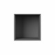 SMARTBett Shelf + 3 doors and 2 cubes in different colors - Shelf Concrete + 3 Doors and 2 Cubes Anthracite