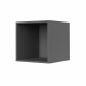 SMARTBett Shelf + 3 doors and 2 cubes in different colors - Shelf Concrete + 3 Doors and 2 Cubes Anthracite