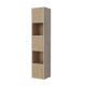 SMARTBett Shelf + 3 doors and 2 cubes in different colors - Shelf Concrete + 3 Doors and 2 Cubes Wild Oak