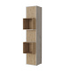 SMARTBett Shelf + 3 doors and 2 cubes in different colors - Shelf Concrete + 3 Doors and 2 Cubes Wild Oak