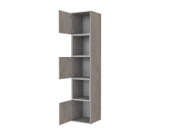 SMARTBett Regal + 3 Türen und 2 Würfel in verschiedenen Farben Regal Beton + 3 Türen und 2 Würfel Beton
