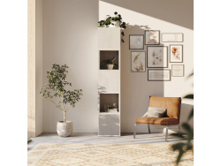 SMARTBett Regal + 3 Türen und 2 Würfel in verschiedenen Farben Regal Beton + 3 Türen und 2 Würfel Beton