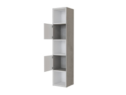SMARTBett Regal + 2 Türen und 3 Würfel in verschiedenen Farben Regal Beton + 2 Türen und 3 Würfel Weiss