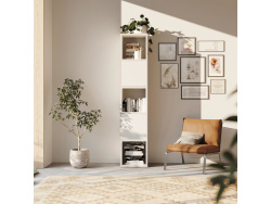 SMARTBett Regal + 2 Türen und 3 Würfel in verschiedenen Farben Regal Beton + 2 Türen und 3 Würfel Weiss