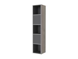 SMARTBett Regal + 2 Türen und 3 Würfel in verschiedenen Farben Regal Beton + 2 Türen und 3 Würfel Anthrazit