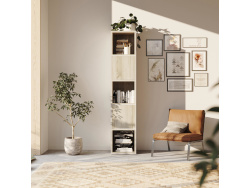 SMARTBett Regal + 2 Türen und 3 Würfel in verschiedenen Farben Regal Beton + 2 Türen und 3 Würfel Eiche Sonoma